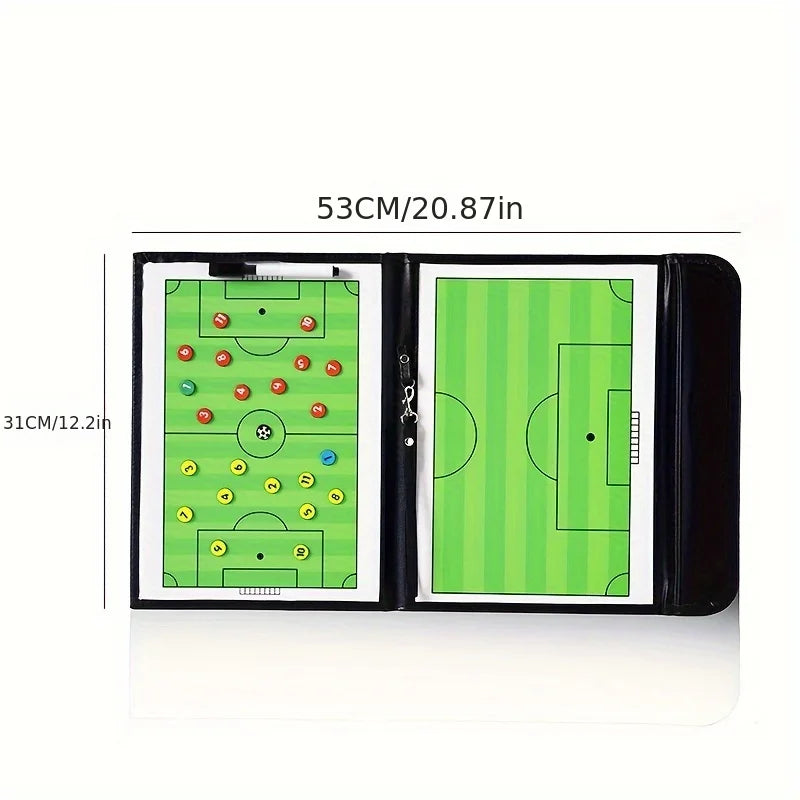 Foldable Magnetic Football Basketball Training Board, Soccer Coaching Clipboard For Match Training, Soccer Accessories