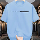 Unisex Style Summer Men's 100% Cotton Casual Loose Fit Round Neck Short Sleeved Lightweight Breathable T-shirt Top High Street