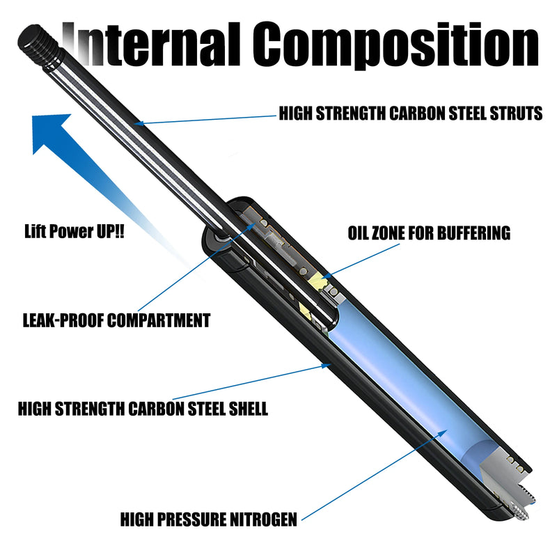 Pair Hood Lift Bonnet Struts Supports Shocks For Dodge Ram 1500 2500 2009 - 2018