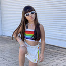 Kids Trendy Sunglasses 2024 Children Sun Glasses Rectangle Frame Baby Girls Boys Child Goggle UV400 Eyewear 2-8 Years Eyeglasses