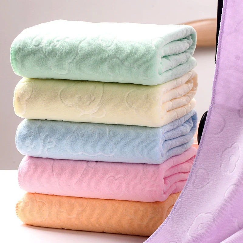 35X75cm Shower Towel Large Beach Towels Quick-Drying Towel Bath Towel Absorbent Soft Comfort Bathrobe Microfiber Towels Bathroom