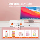 SucceBuy 203dpi Desktop Thermal Label Printer USB Label Maker Sticker Shipping Barcode Printer Compatible W/ Windows/Mac OS