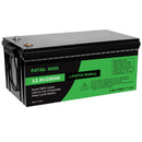 MFUZOP LiFePO4 200Ah 12V Lithium Battery with Over 10 Years Life and Max. 15000 Cycles, 2560Wh Load Performance, 100A BMS