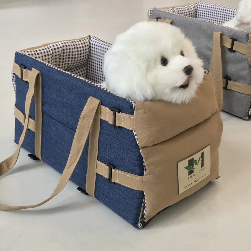 Canvas Cat Dog Transport for Bag Portable Pet Dog Car Seat Bed Car Central Safety Travel Dog Carrier Bag Chihuahua Accessories