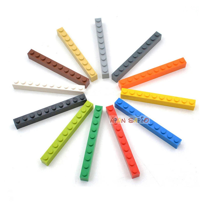 20PCS Thick 1x10 DIY Building Blocks Figures Bricks Educational Creative Size Compatible With Brands Toys for Children 6111