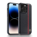 Carbon Fiber PU Leather Case For iPhone 14 15 Pro Max 13 11 12 XR XS X 8 7 Plus SE Mini Protection Antiski Business Phone Cover