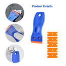 Scraper for Car Glass with Blades Window Glass Glue Sticker Remover Razor Blade Scraper to Clean Ceramic Hob Auto Squeegee Tool