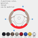 Car Steering Wheel Cover Suede For Volkswagen VW Atlas Golf 8 Mk8 Jetta Passat B9 Tiguan Sharan Steering-Wheel Cover Wrap