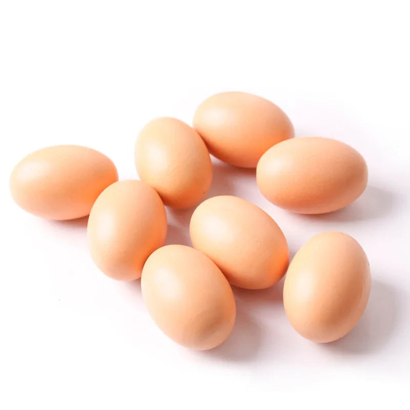 10 Pcs Hen Poultry Simulation Artificial Faux Fake Plastic Eggs for Chicken Duck Geese Hatch Incubation Breeding