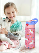350ml Cartoon Insulated Cup Animal Pattern Stainless Steel Thermos Cup Christmas Vacuum Flasks Water Bottle Xmas Gift Cup