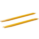 VEVOR Pallet Fork Extensions Heavy Duty Carbon Steel Fork Extensions 1 Pair Fork Attachments for Forklift Truck Yellow 4000 lbs