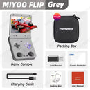 MIYOO FLIP V2 Retro Video Game Console 3.5'' IPS Screen Linux System Onion OS Free Case Handheld Game Players Consoles menGift