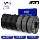 JAYO 3D Filament PLA +/PETG/PLA 1.75MM +/- 0.02MM 6Rolls Coloful Neatly Wound 3D Printing Material For 3D Printer&Pen 1.1KG/ROLL