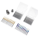 40tlg. Schaftfräser CNC Router Bits mit ER11, ER16 Spannzange, 1/8" Schaft CNC Fräser Gravierfräser Set