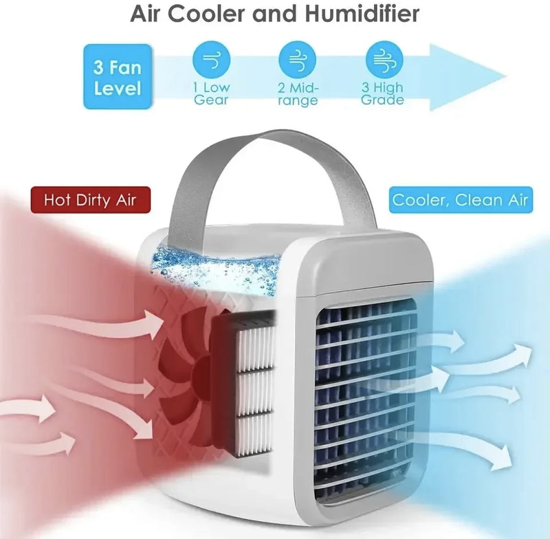 Portable Conditioner Home Use Mini Air Cooler Portable Air Conditioning for Office 3 Gear Speed Air Cooling Fan Humidifier