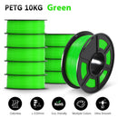 SUNLU 10KG 3D Filament PETG Filament 10kg 22 lbs 1.75mm 3D-Drucker-Filament Gute Säure- und Alkalibeständigkeit Hohe Transparenz