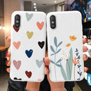 Heart Flower Case For Redmi 9A 9AT Phone Cover Cute Silicone Shockproof Soft Coque For Redmi 9A 9 AT Shell Cartoon Lovely Matte