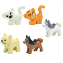 Figures Animal Building Block MOC City Goat Sheep Eagle Owl Panda Parrot Seagull Penguin Zoo Fram Accessories Bricks Toy Gift