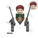 WM6165 WM6166 WM6148 Blocks Anime Bricks Dolls Action Toy Fig Building Blocks Erem Jaeger Armin Levi Mikasa Model Doll