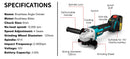 125mm Brushless Electric Angle Grinder Grinding Polishing Tool Cutting Machine Woodworking Power Tool for Makita 18V Battery Pin