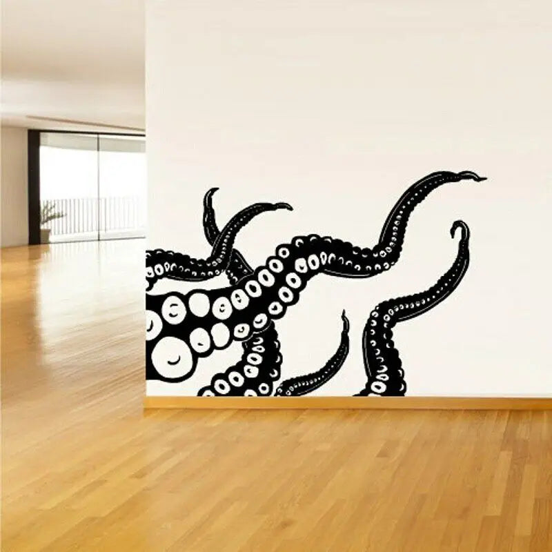 Octopus Tentacle Wall Sticker Kraken Nordic Mythology Crusu Sea Animal Bathroom Toilet Home Bedroom Decoration Vinyl Decal X7