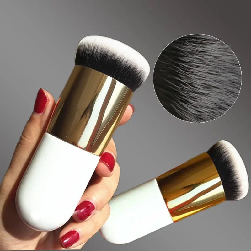 New Chubby Pier Foundation Brush Flat Cream Makeup Brushes Professional Cosmetic Make-up Brush Concealer Blending Blush Brush