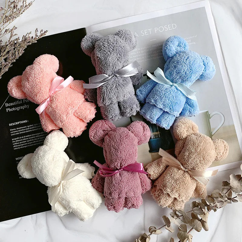 20/10/5pcs Cute Bear Towel Gifts High Quality Bridesmaid Gifts Lovely Baby Shower Party Favors for Guests Christmas Presents