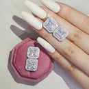 2026 Pink Silver Color Zircon Stud Earrings For Women Earing Girl Party Gift 1 dollar items Gothic freeshipping y2k Jewelry Z7
