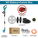 Gisam 10Inch Brushless Electric Lawn Mower 36000RPM Grass Trimmer Length Adjustable Garden Power Tool For Makita 18V Battery Pin