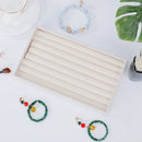 1PC, Flocking Jewelry Box Jewelry Tray, Color: Beige 2030