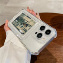 Transparent Card Slot Bag Holder Case For iPhone 15 14 13 12 11 Pro Max X XS XR 7 8 Plus Clear Wallet Silicone Shockproof Cover