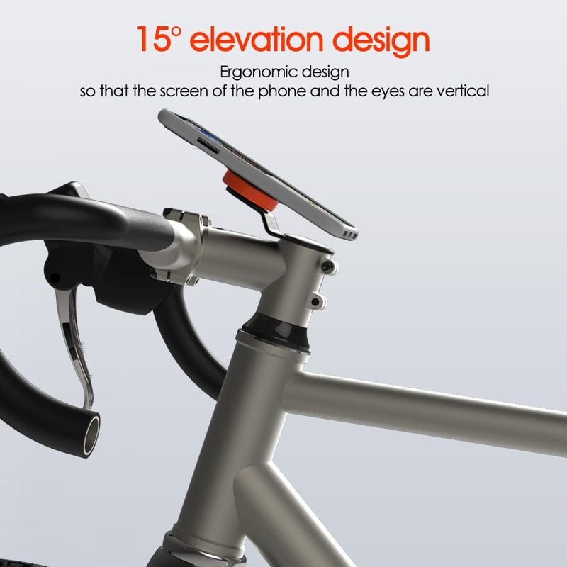 Bike Phone Holder,Bicycle Stem CellPhone Mount,Universal Aluminum MTB Road Bike Cycling Phone Clamp,Quick Attach/Detach