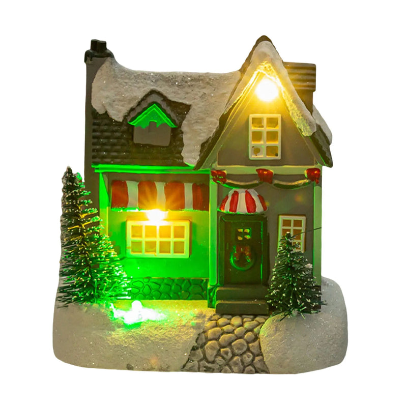 Christmas Decoration Hot Air Balloon Musical Miniature Scene for Children