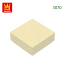 Wange 666PCS/lot 3070 1x1 Light Area Wooden Moc Loose Parts Compatible with Bricks DIY Children's Toy Assembly Gift Storage Box