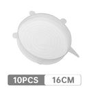 10pcs Heat Resistant Reusable Stretch Silicone Lids Universal Food Wrap Bowl Pot Pan Cover Cookware Lids Kitchen Fridge Cooking