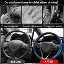 2x Carbon Fiber Universal Car Steering Wheel Cover 38cm 15inch Steering Wheel Booster Anti-skid Car Decoration Auto Accessories