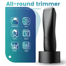 [IPX6] Men's Groin/Body Trimmer w/ SkinSafe - Foil Blades & Precision, Rechargeable Ball Shaver for Sensitive Skin