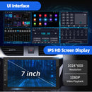 ESSGOO Car Stereo Radio Wireless CarPlay Android Auto 2 DIN 7" Car Stereo HD FM-Radio GPS Touch Screen Head Unit 4+64G DAB+ AHD