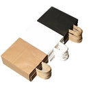 10pcs/lot Kraft Paper Bag with Handles Solid Color Gift Packing Bags for Store Clothes Wedding Christmas Supplies Handbags Kit