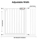 UBRAVOO Baby Gate for Doors and Stairs, Height 100 cm, Safety Pet Gate,  Automatic Closure, Triple Locking, JLB-MD01