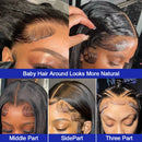 40 Inch Bone Straight Human Hair Wig 13x4 13x6 HD Transparent Lace Wigs Brazilian Full Lace Frontal Wig For Women 300% Density