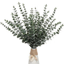 20PCS Artificial Eucalyptus Leaves Greenery Stems With Frost for Vase Home Party Wedding Decoration Outdoor Garden Christmas