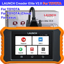 LAUNCH X-431 Creader Elite V2.0 For Toyota For Lexus All System Car Diagnostic Tool ECU Coding Active Test OBD2 Lifetime Free