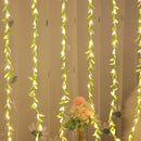 2 M 20 Light Always on Battery Box Willow Curtain Lamp Decorative Light String Imitation Leaf Wrought Iron Basket Copper Wire