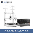 ANYCUBIC Kobra X Combo 2x Time & Material Savings Up To 19 Colors Printing AI Detection 600mm/s Max Print Speed 3D Printer