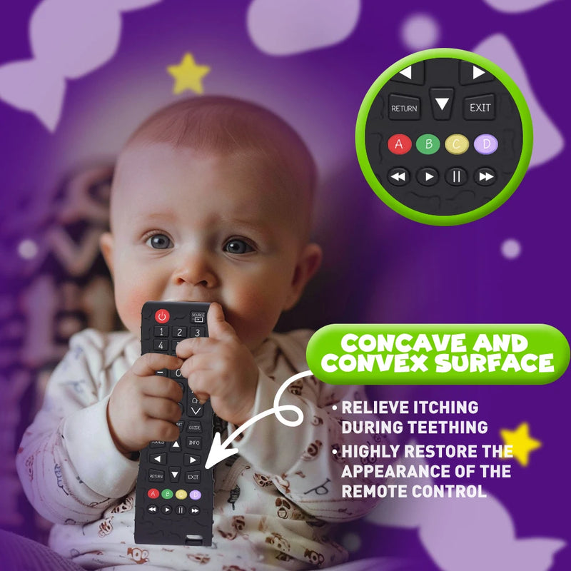 1PC Silicone Baby Toys TV Remote Control Shape Teether Toy BPA Free Silicone Teething Chewing Toy Sensory Baby Accessories