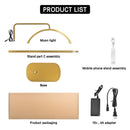 Fosoto 45W FT-Y9 Photography Lamp LED Half-Moon Light Video Golden Light With Floor Stand For Beauty Eyelash Tattoo Makeup