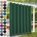 Custom Blackout Curtain Outdoor Waterproof Windproof Curtains Top Bottom Grommets Curtain for Balcony/Garden/Patio/Porch/Pool