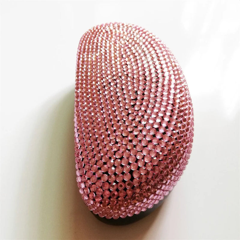 KLASSNUM Rhinestone Glitter Luxury Glasses Case Women Sparkling Sunglasses Box Bling Crystal Orgenizer Pressure Container New In