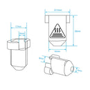 1~10pcs Silicone Socks For Creality K1/K1Max Ceramic Heating Block Kit Black Red   K1 Wholesale Hotend Heat Insulation Case Cove